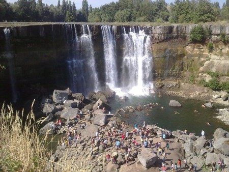 Salto del Laja en verano